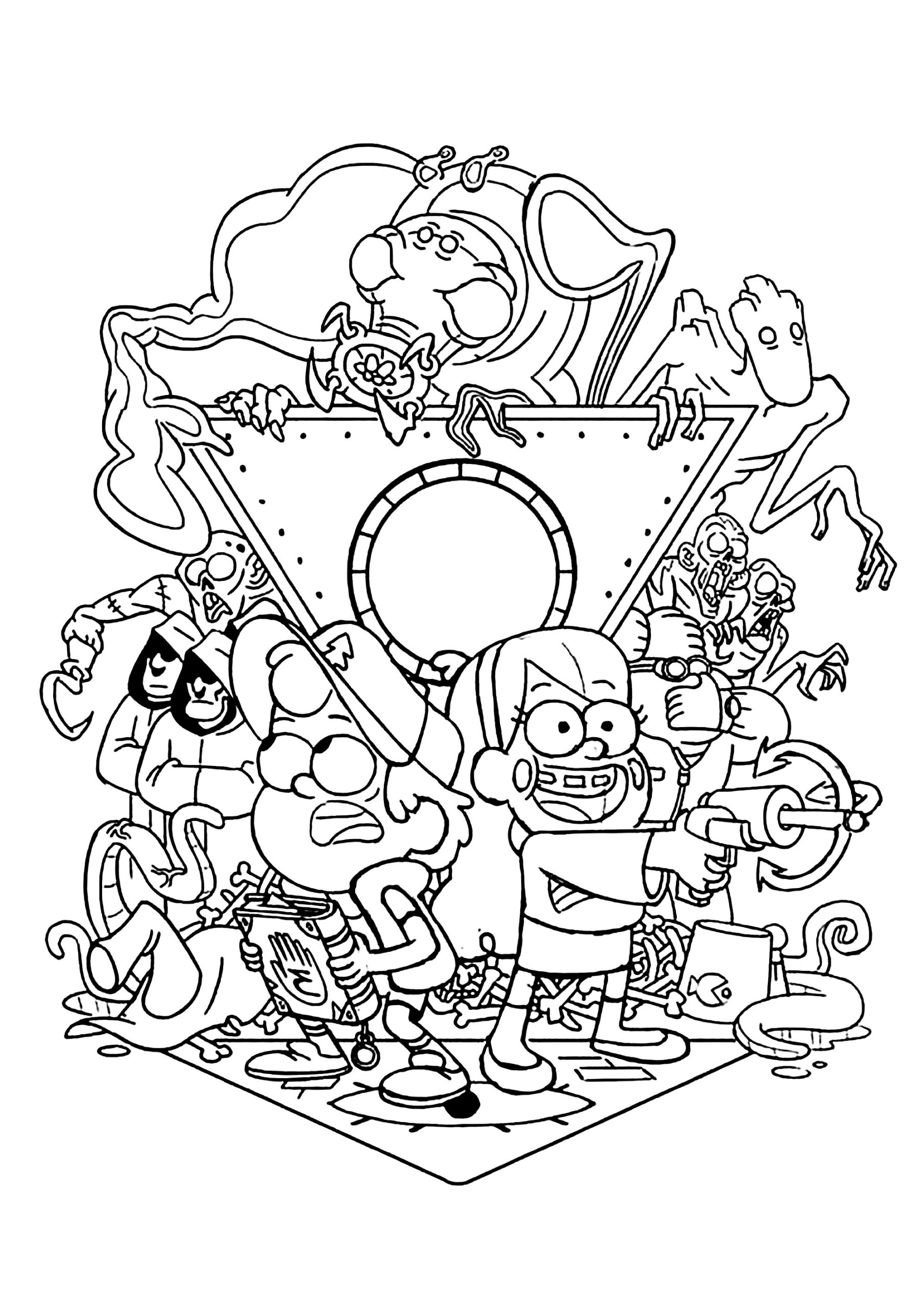 Coloring Pages Gravity Falls
