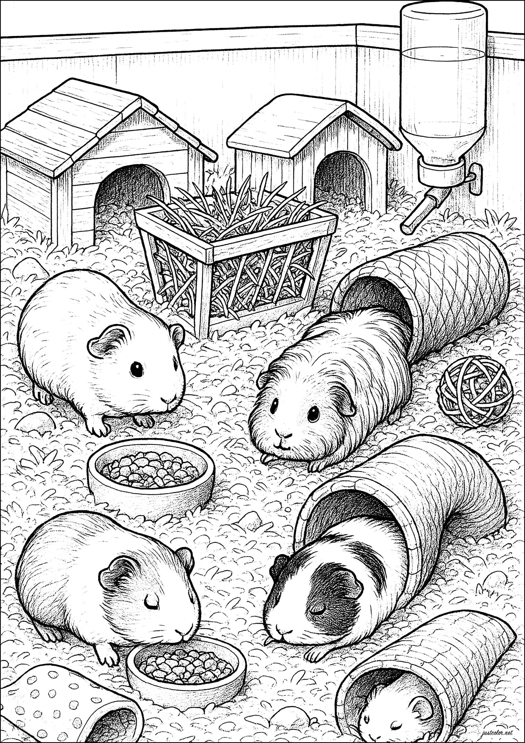 coloring pages guinea pigs coloring pages guinea pigs