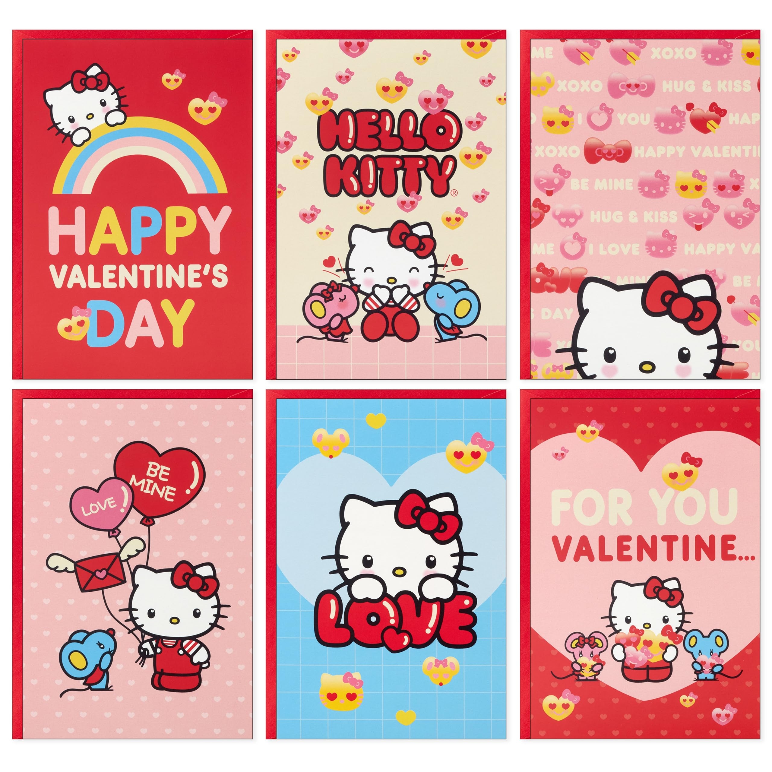 Hallmark Sanrio Hello Kitty Valentine s Day Cards For Kids School 36 Classroom Valentine s Day With Envelopes Amazon de Everything Else