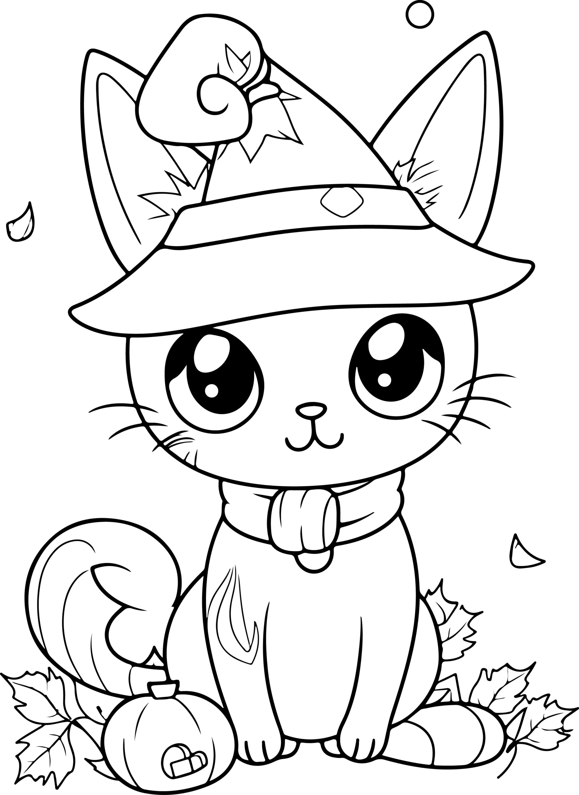 cute halloween coloring page
