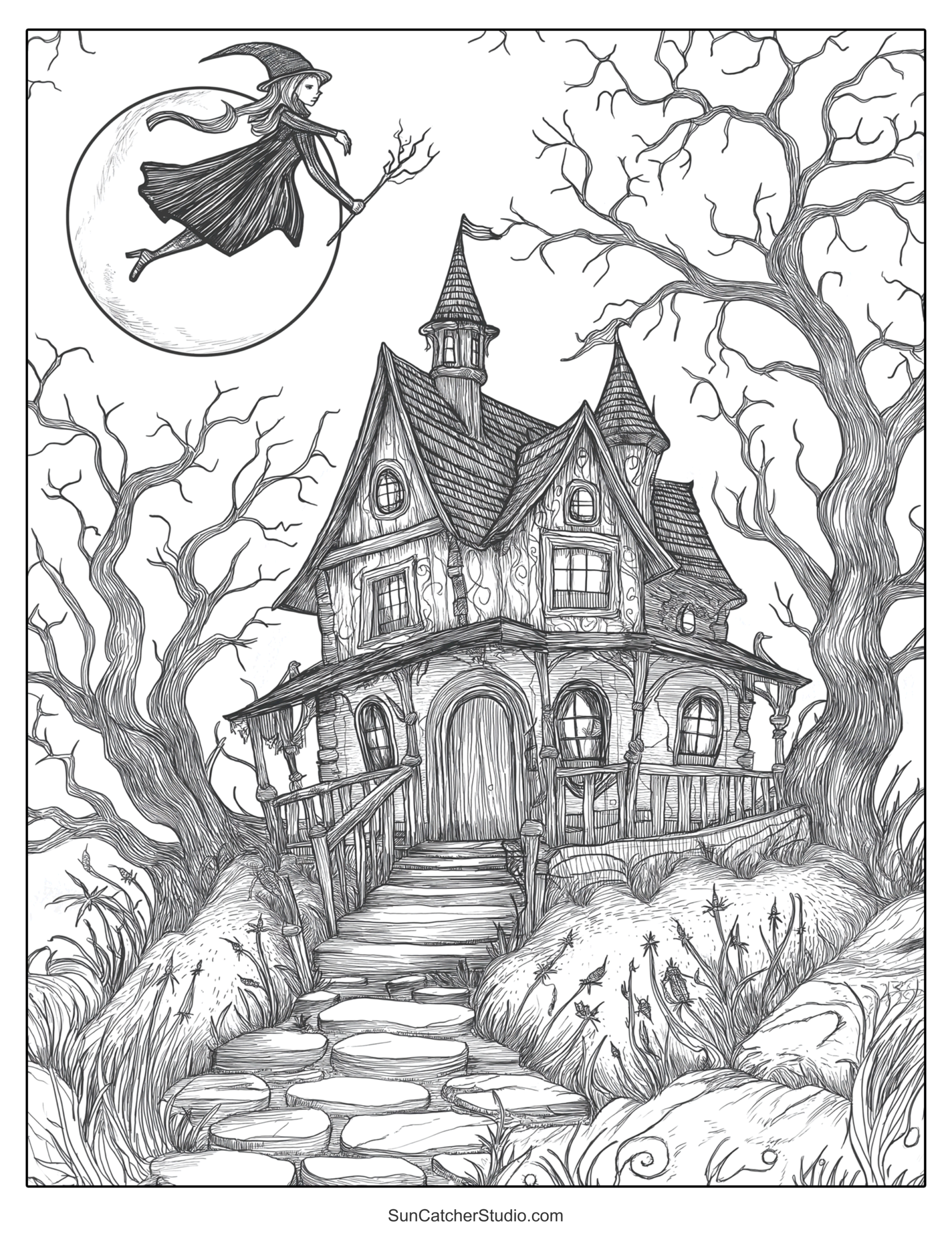 Halloween Coloring Pages And Coloring Sheets Free Printables Lettering SVG Files Tools Apps