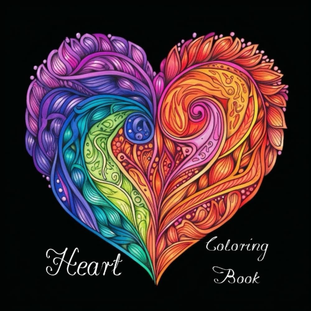 Coloring Book Heart Shape