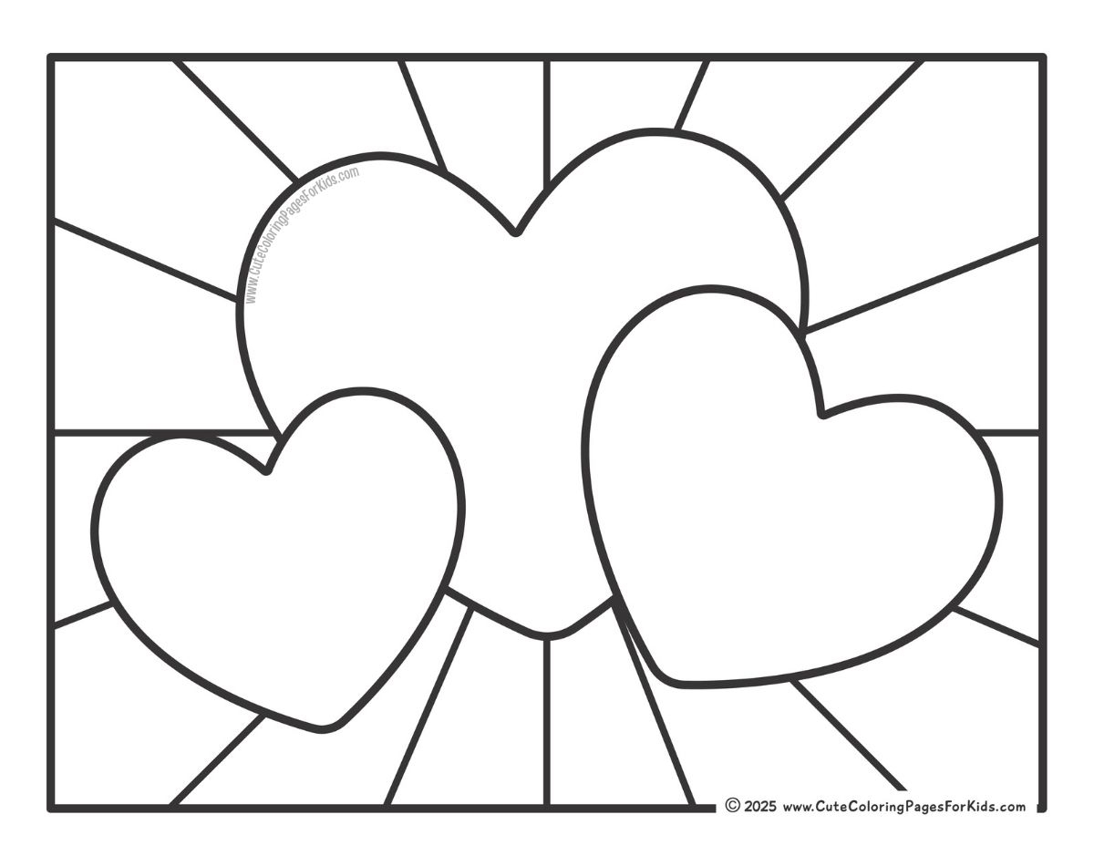 Heart Coloring Pages Cute Coloring Pages For Kids