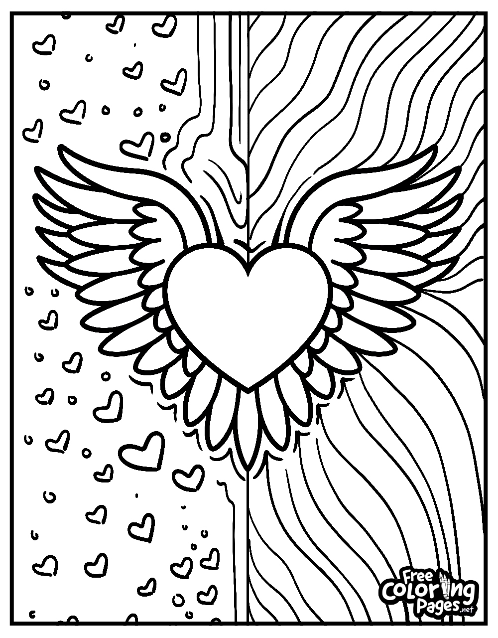 Coloring Sheets Of Hearts