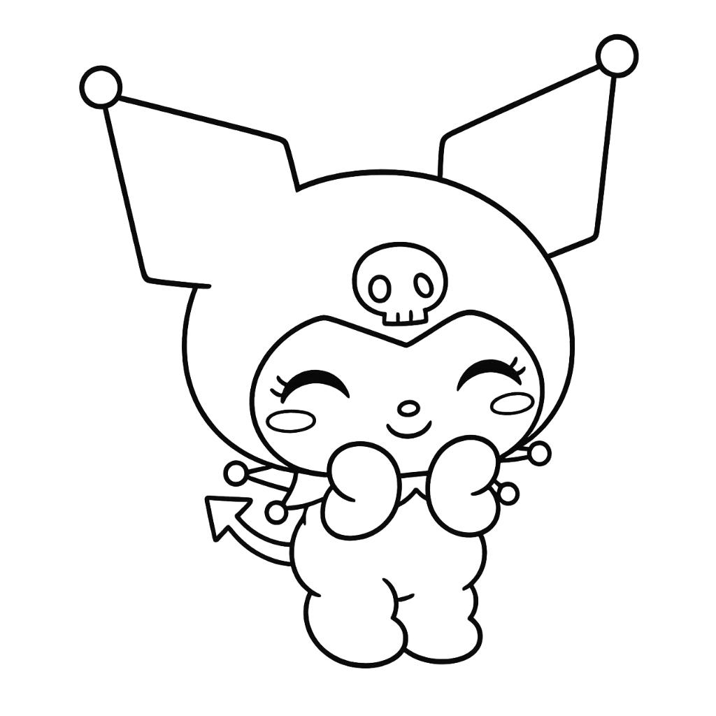 hello kitty characters coloring pages