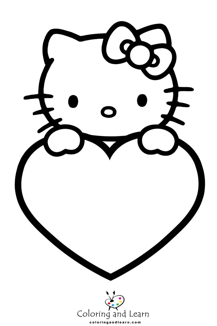 coloring in hello kitty