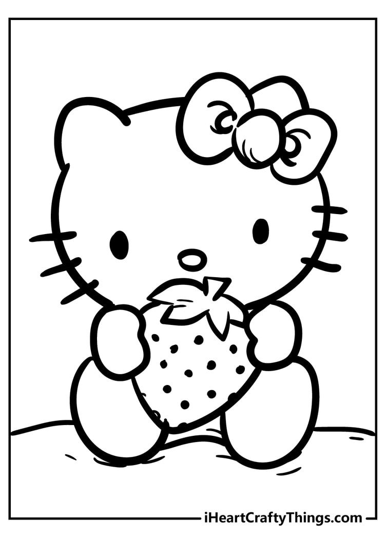 hello kitty color sheets