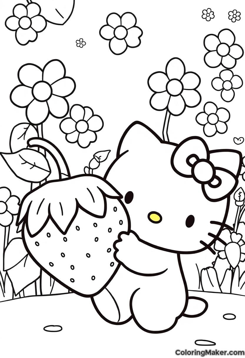 Hello Kitty Coloring Pages 9 Free Printables ColoringMaker