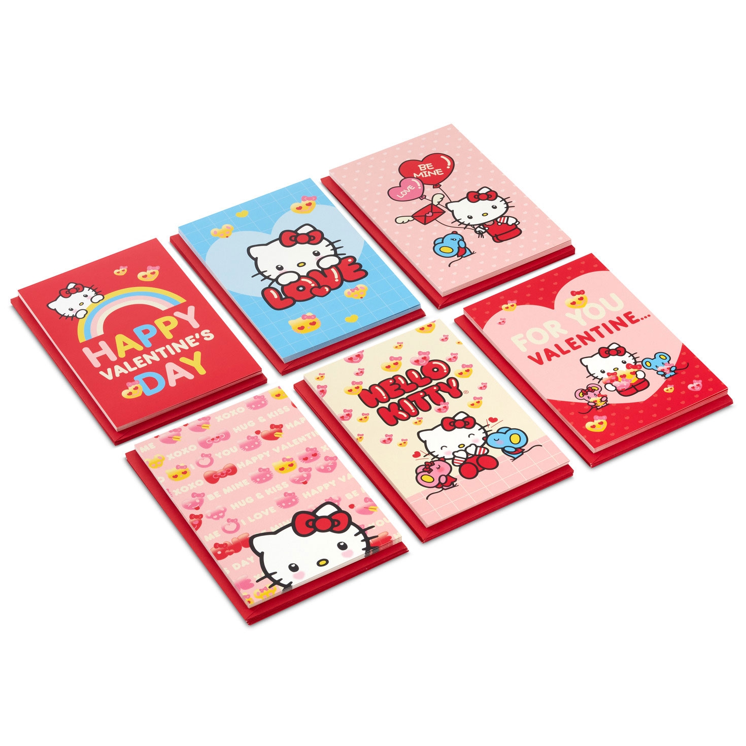 Hello Kitty Happy Day Assorted Valentine s Day Cards Pack Of 36 Boxed Cards Hallmark