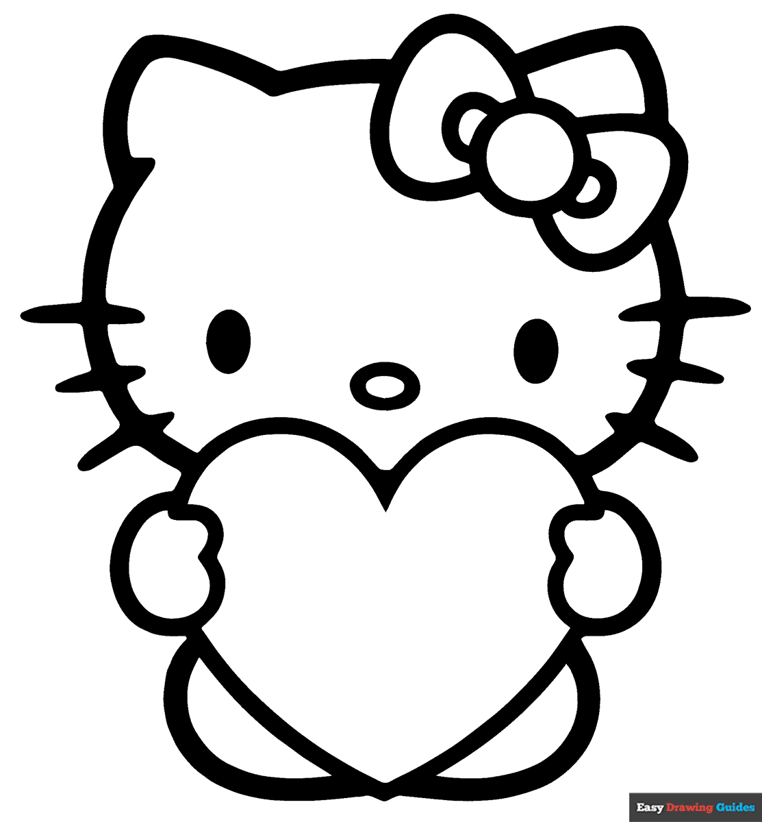 Hello Kitty Holding A Heart