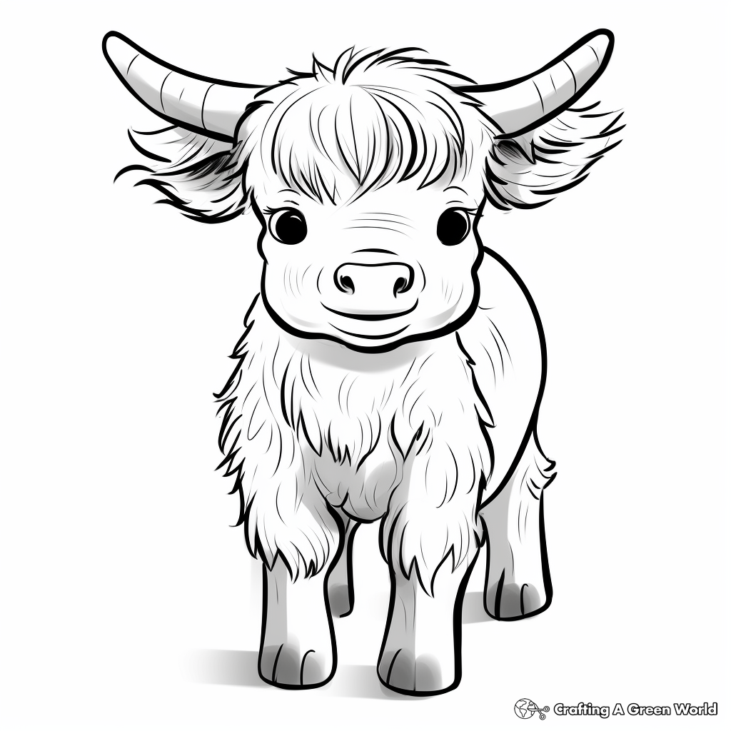 Highland Cow Coloring Pages Free Printable Highland Cow Coloring Pages Free Printable