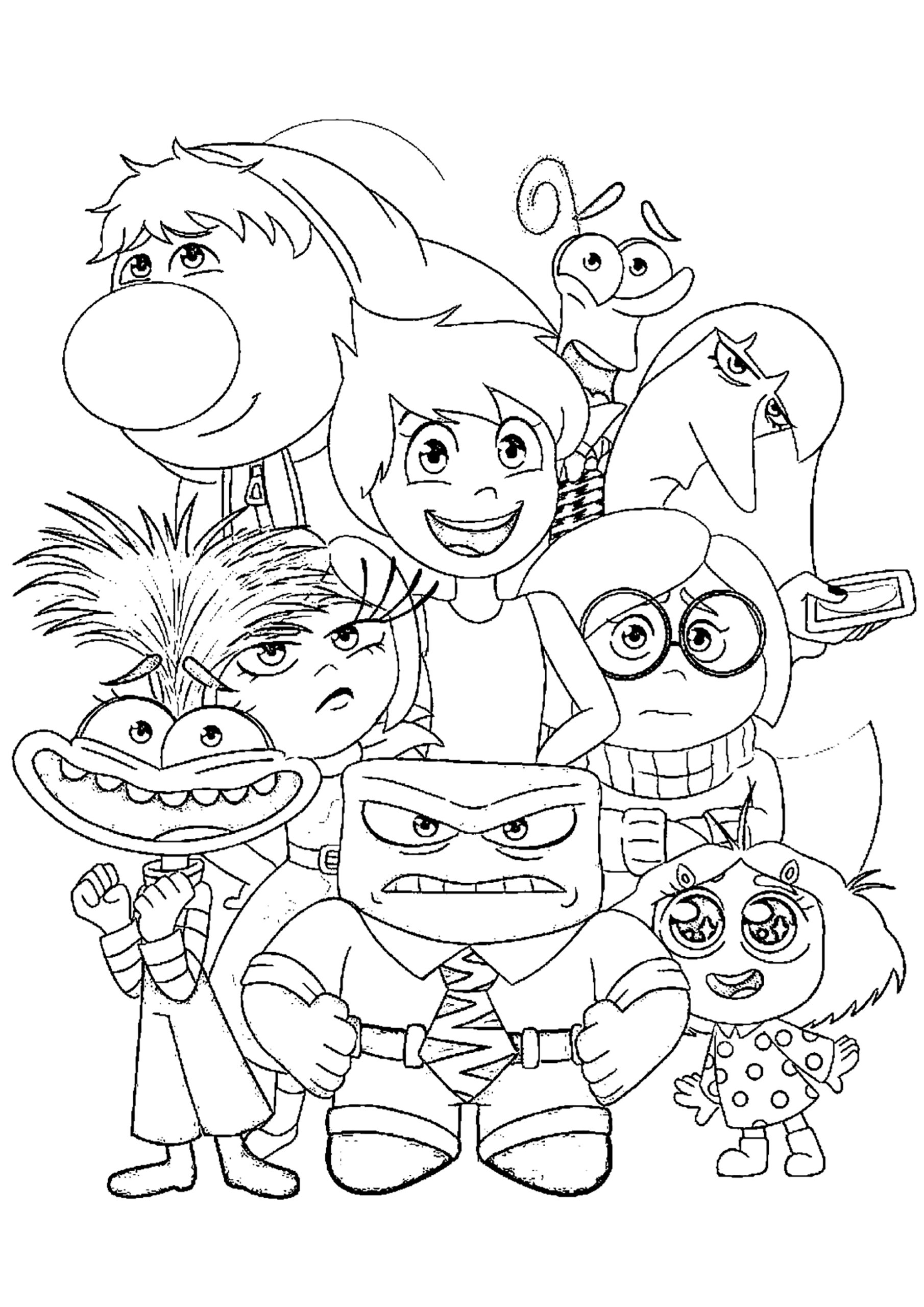 Cartoon Characters Coloring Pages