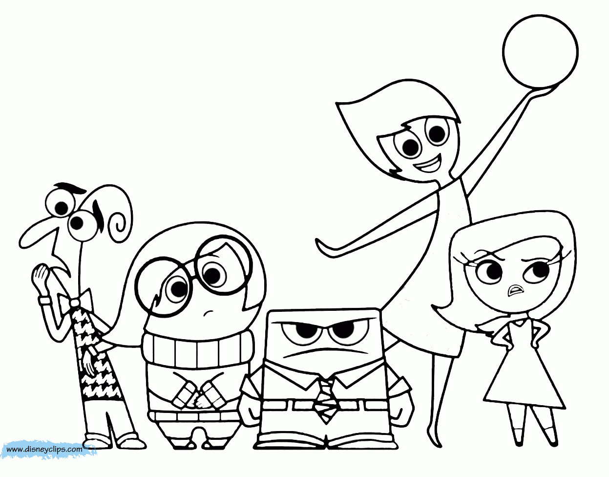 inside out coloring page