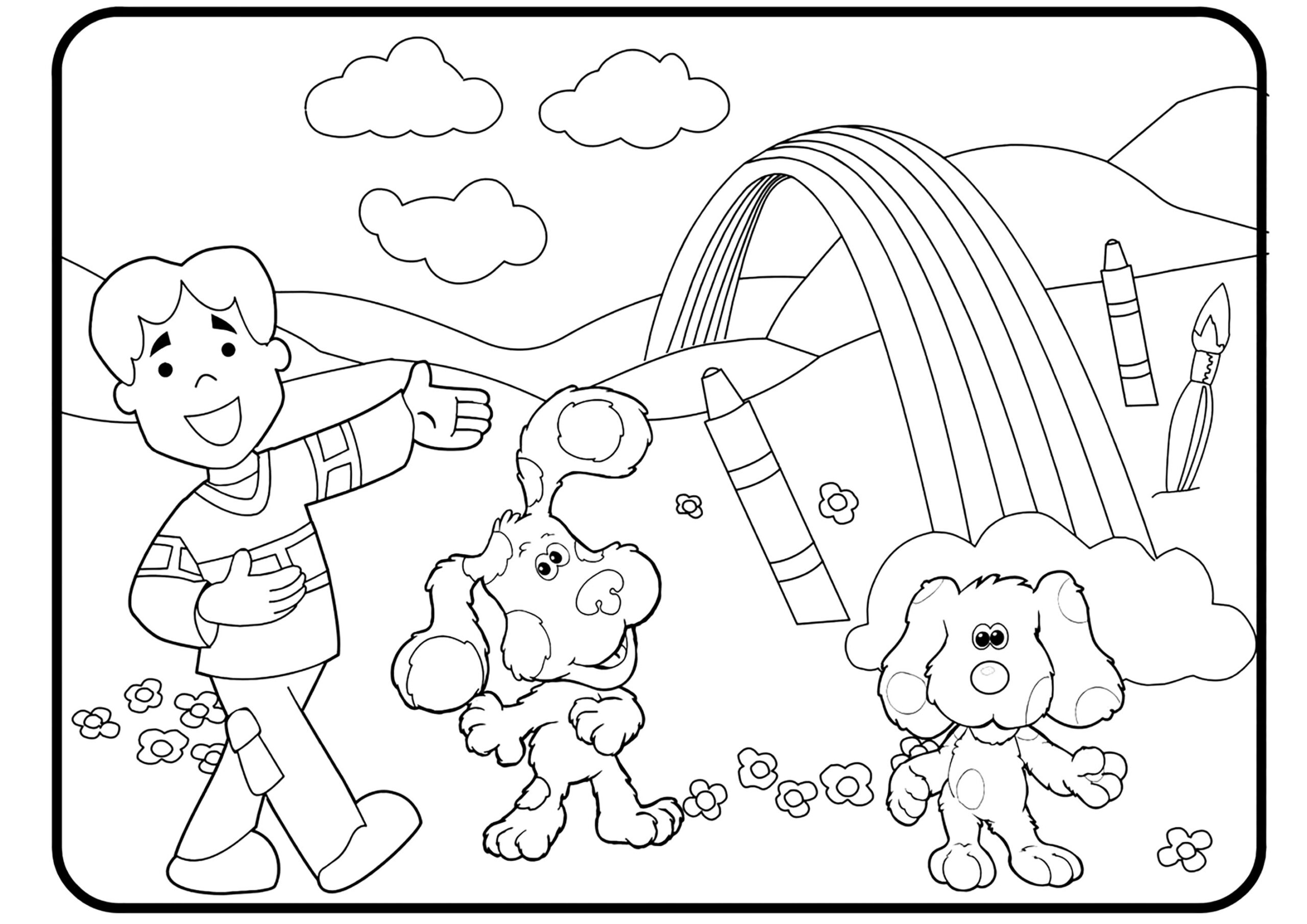 Blues Clues Coloring Pages