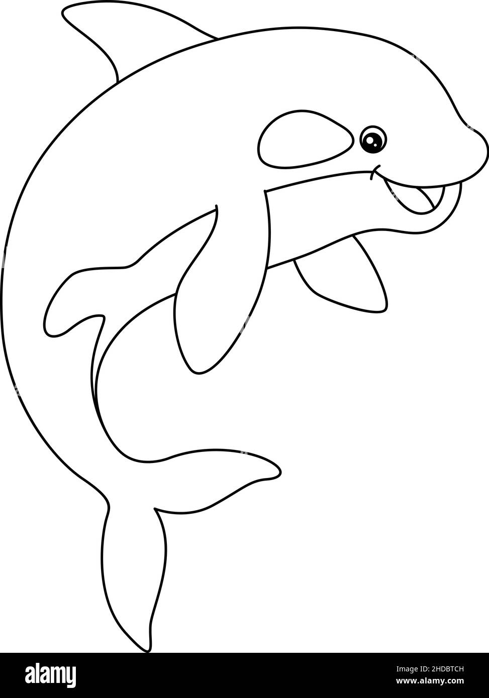 orca whale coloring page