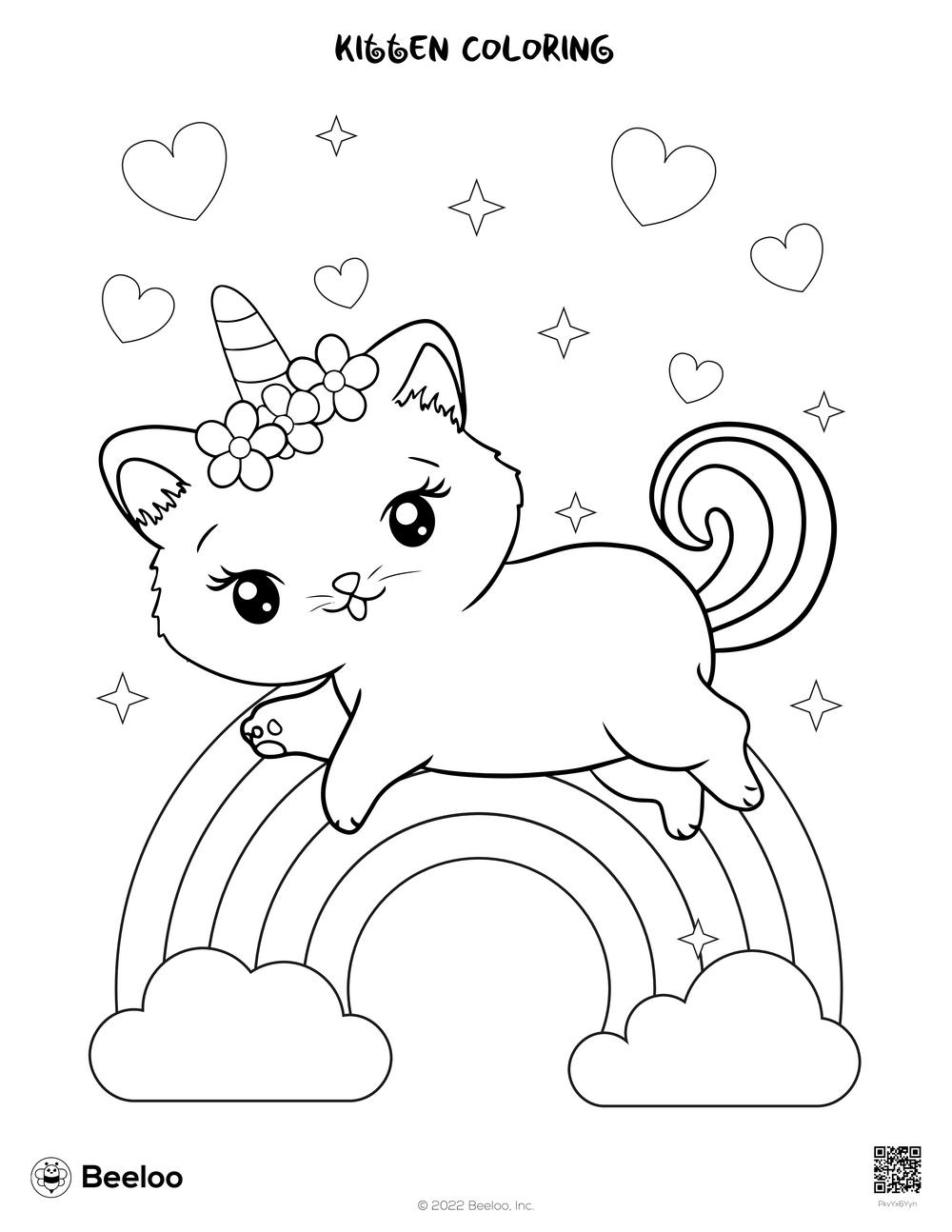 Kitten Pictures To Color