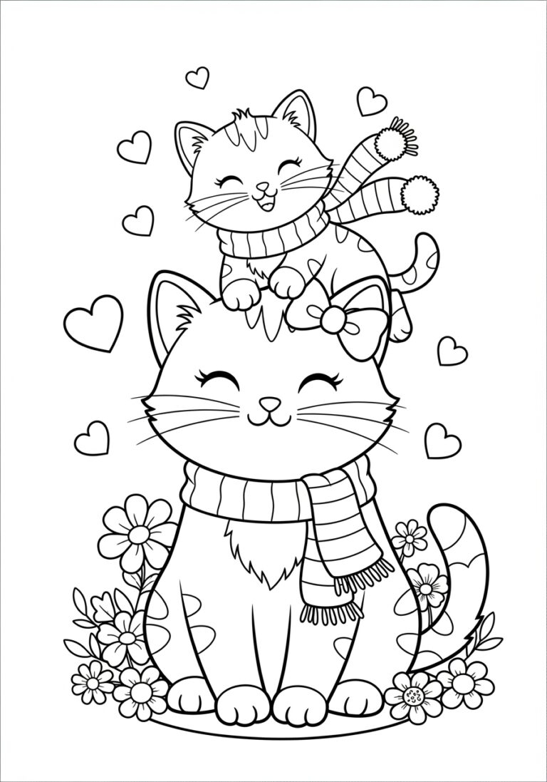 coloring pages of cats