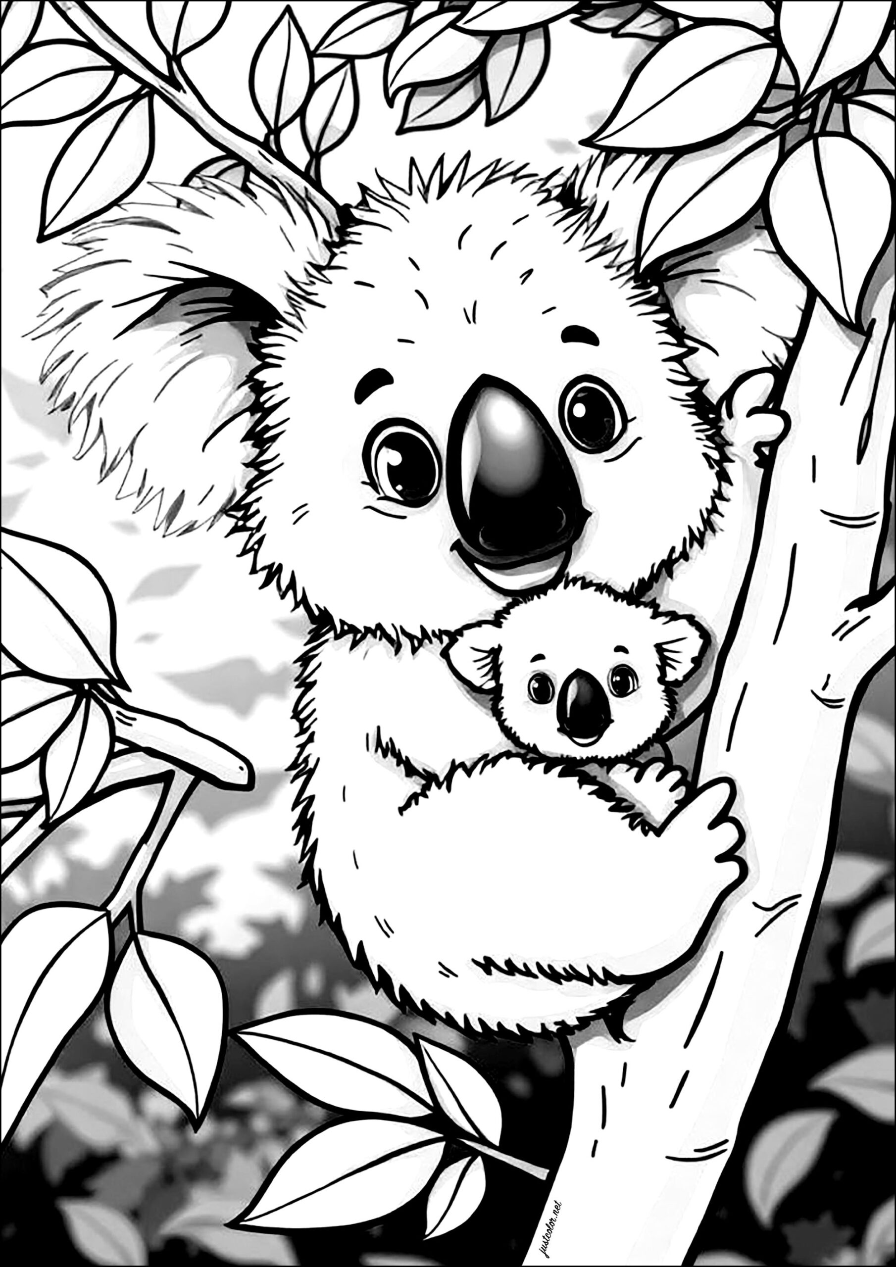 Koala Bear Coloring Page
