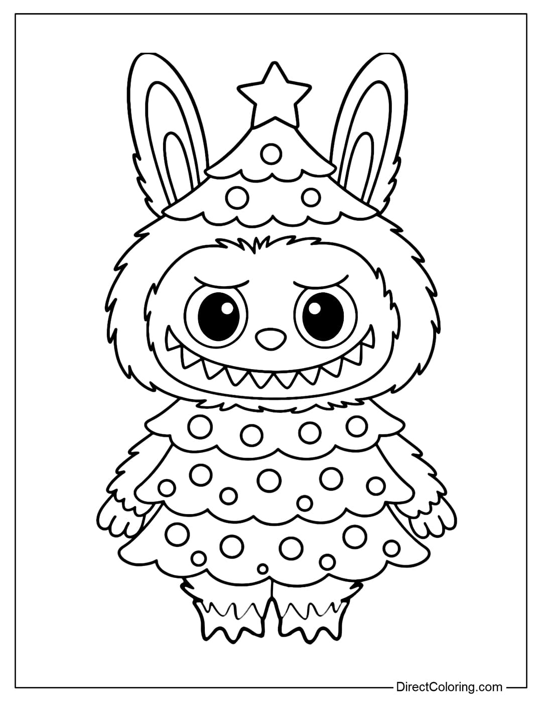 Labubu Coloring Pages Free PDF To Download And Print