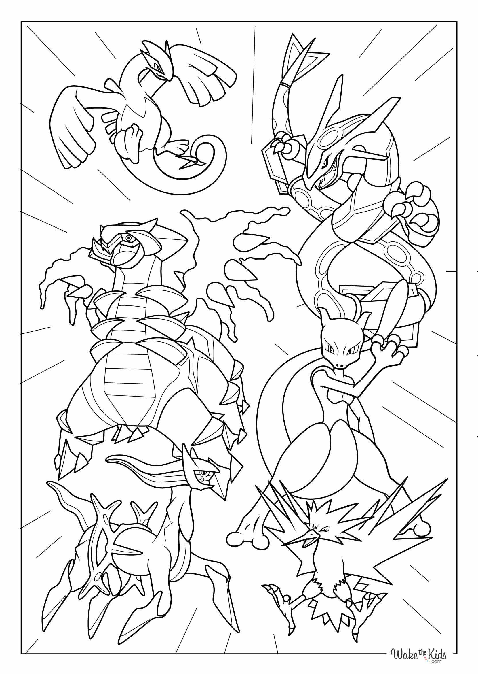 legendary pokemon coloring pages
