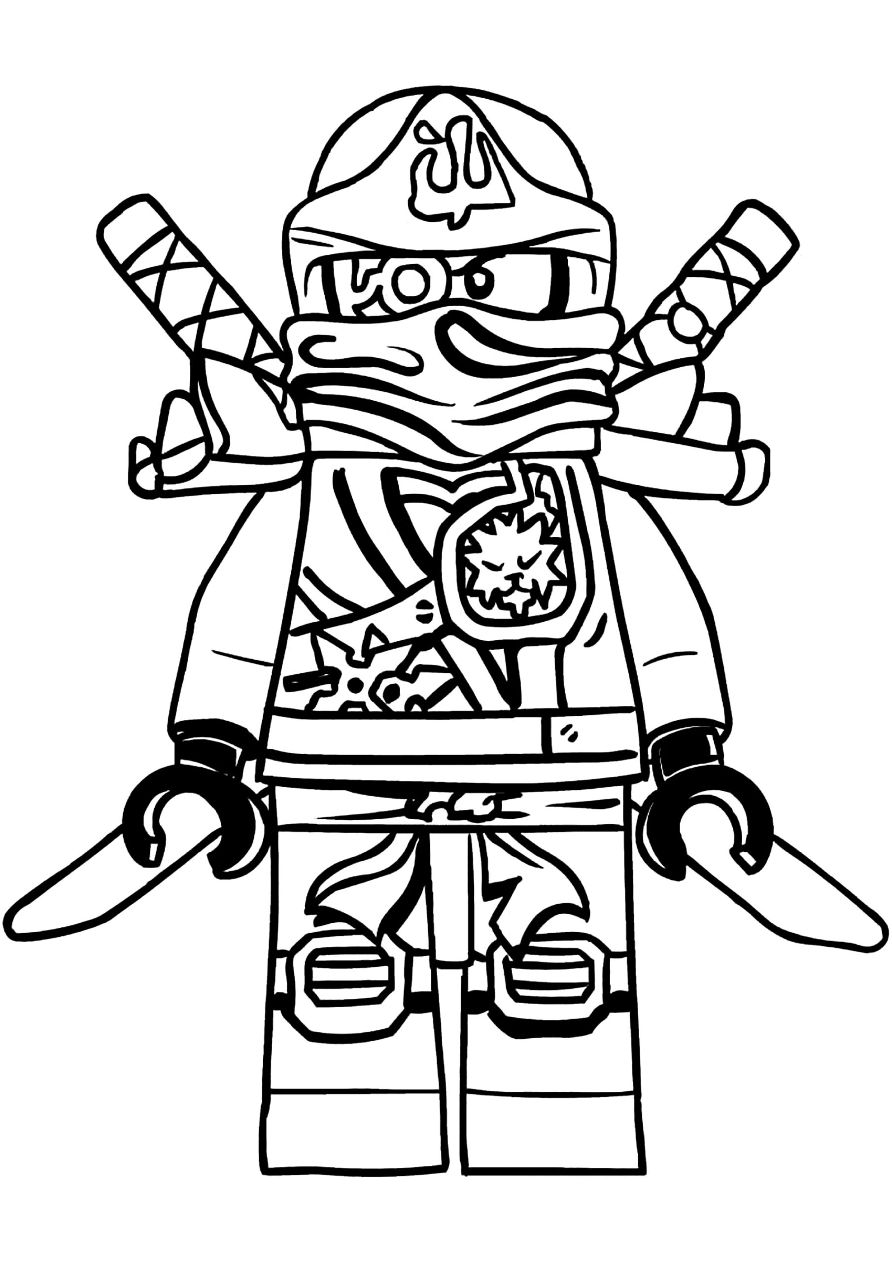 Lego Ninjago And Its Ninja Weapons Ninjago Coloring Pages