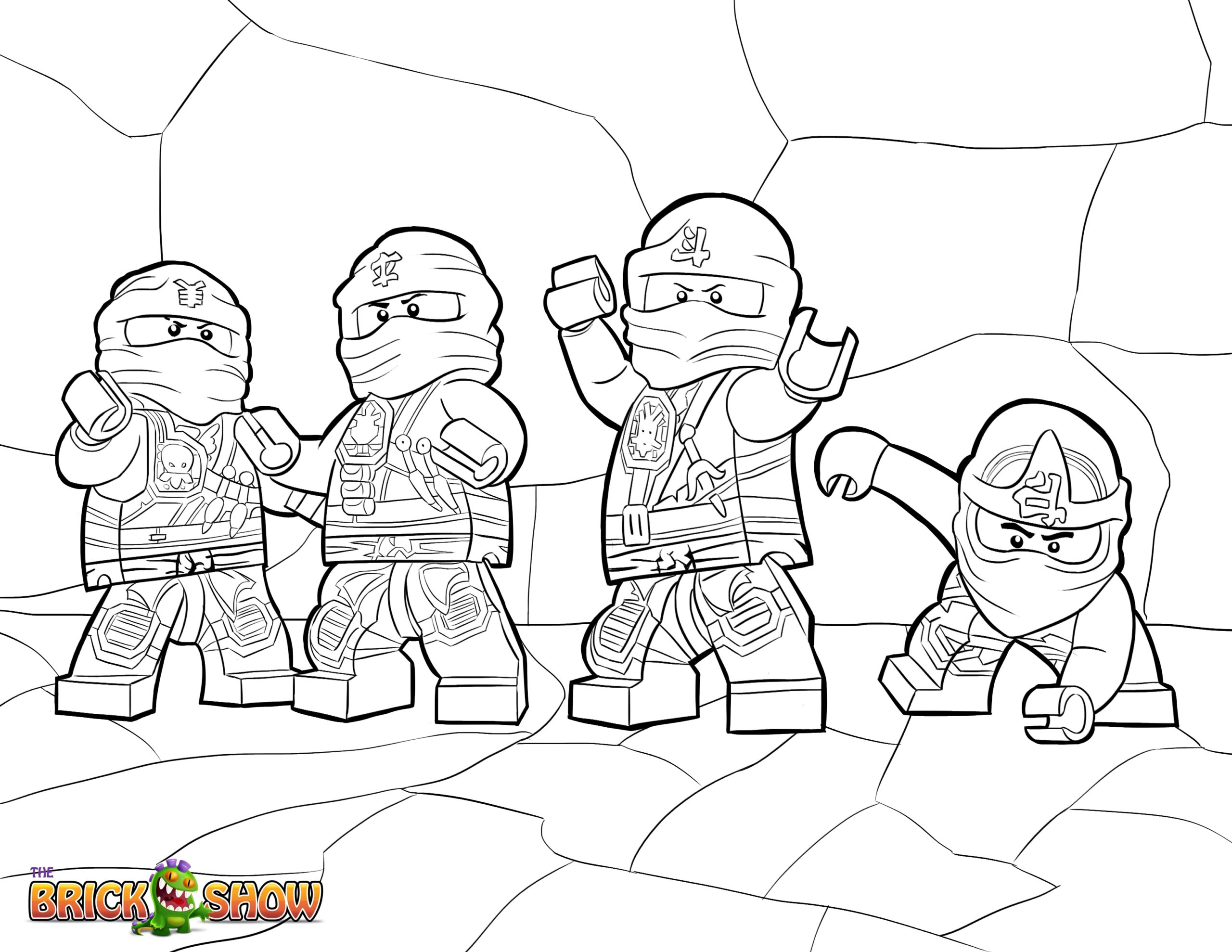 Lego Colouring Pages Ninjago