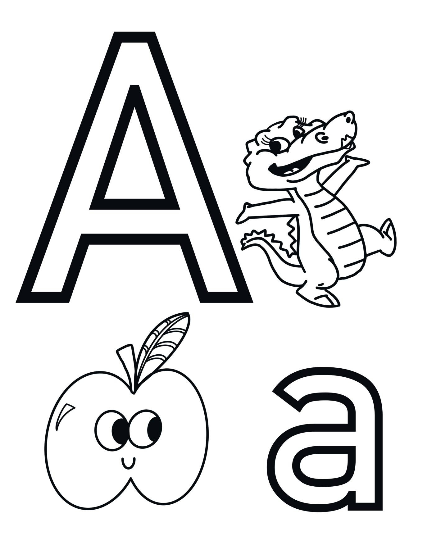 Letter A Coloring Sheet