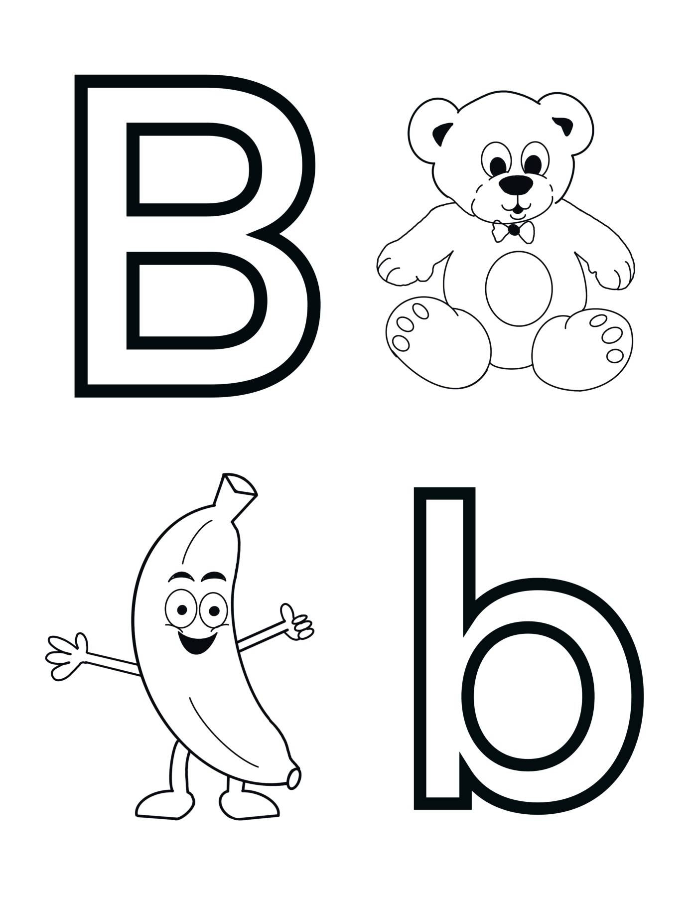 Letter B Coloring Sheet