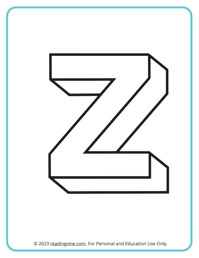 Z Pictures To Color
