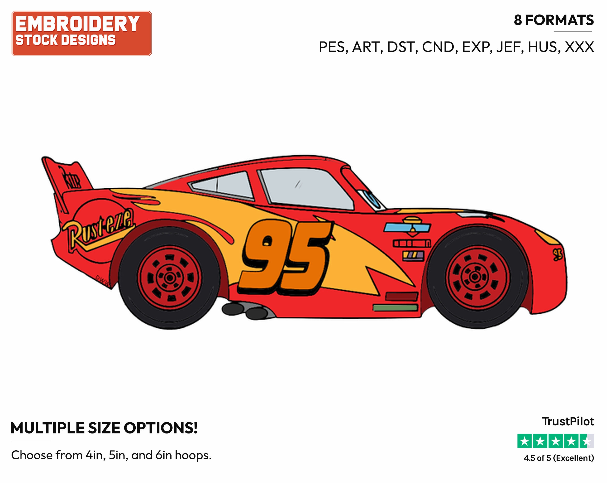 lightning mcqueen side view