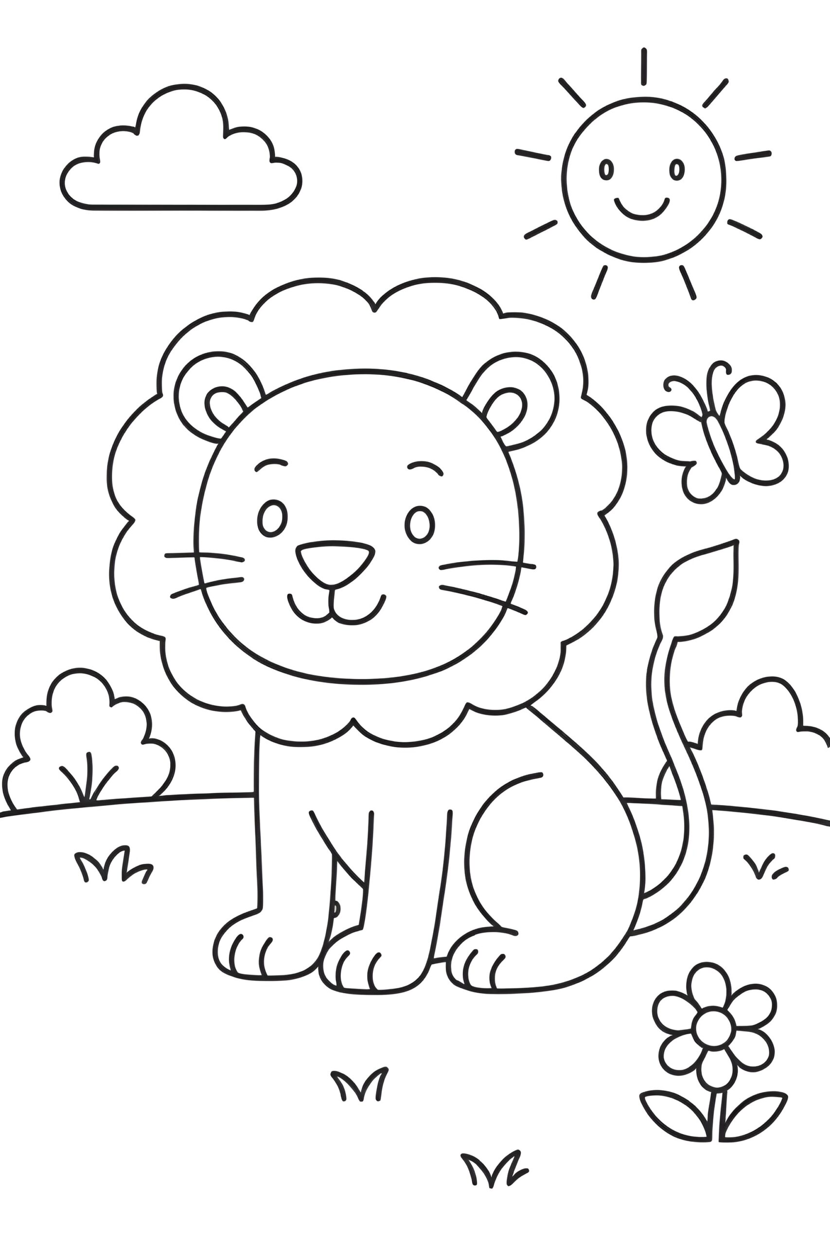 Lion Coloring Pages For Kids Coloring Pages Mimi Panda Lion Coloring Pages For Kids Coloring Pages Mimi Panda