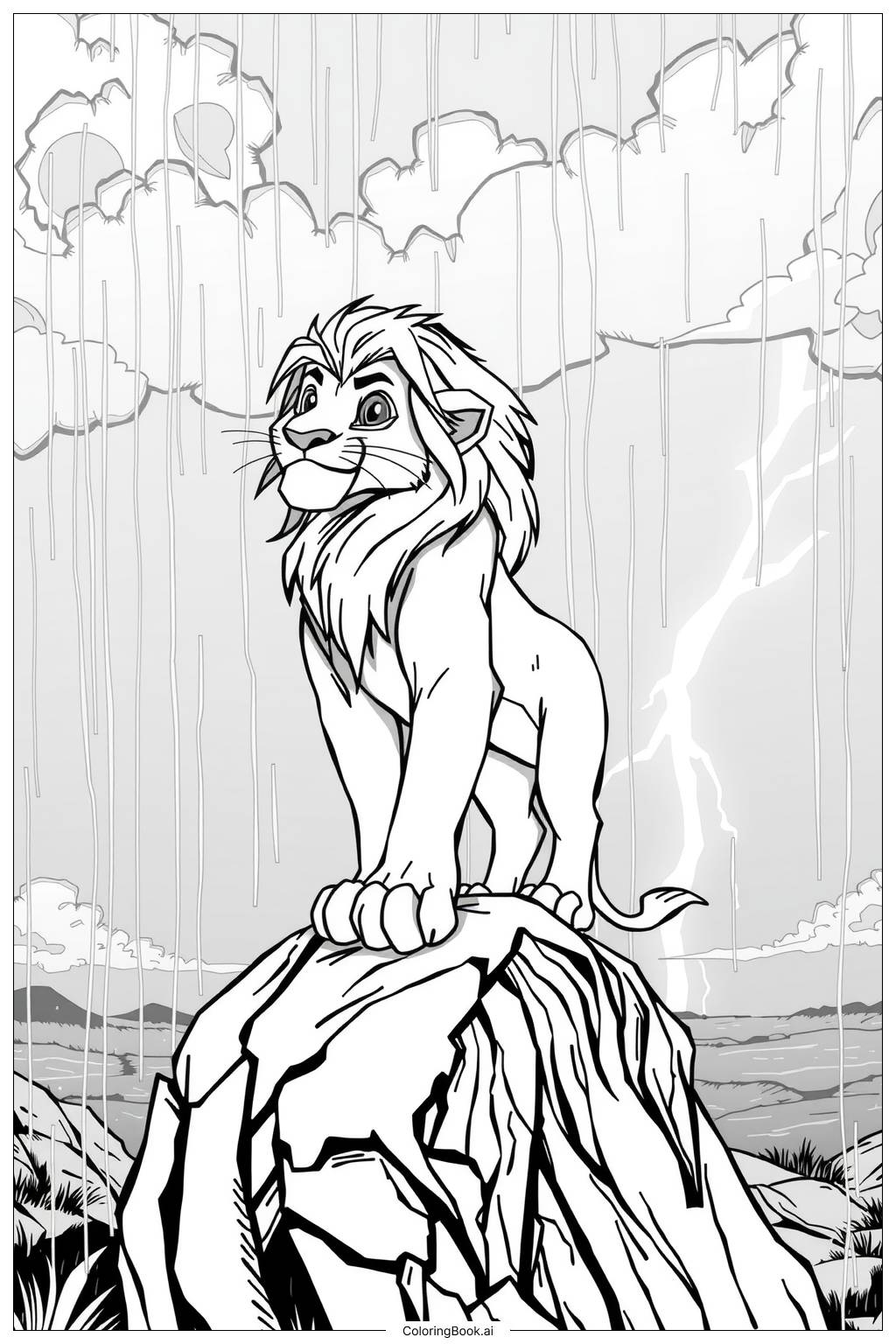 coloring pictures lion king