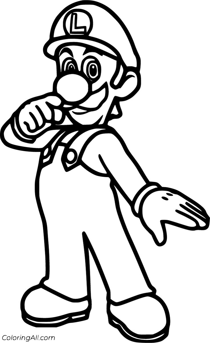mario luigi coloring pages