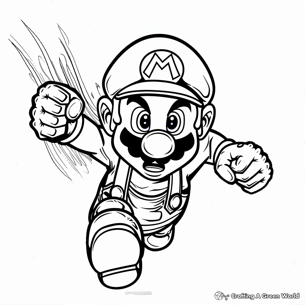 Mario Movie Coloring Pages Free Printable 