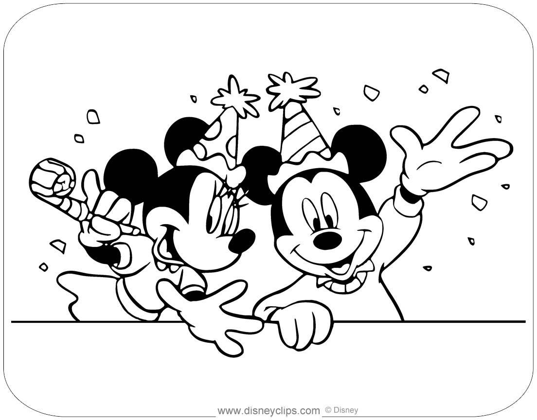 Mickey And Minnie Mouse Coloring Pages 2 Disneyclips
