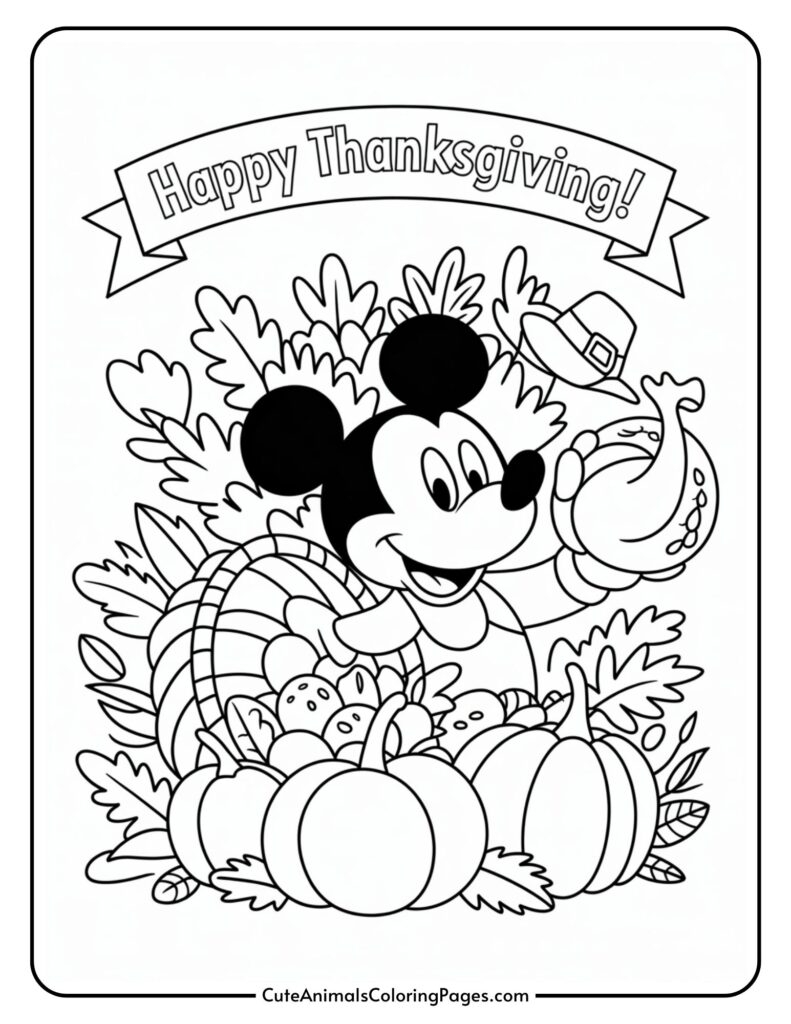 Coloring Pages For Thanks Giving