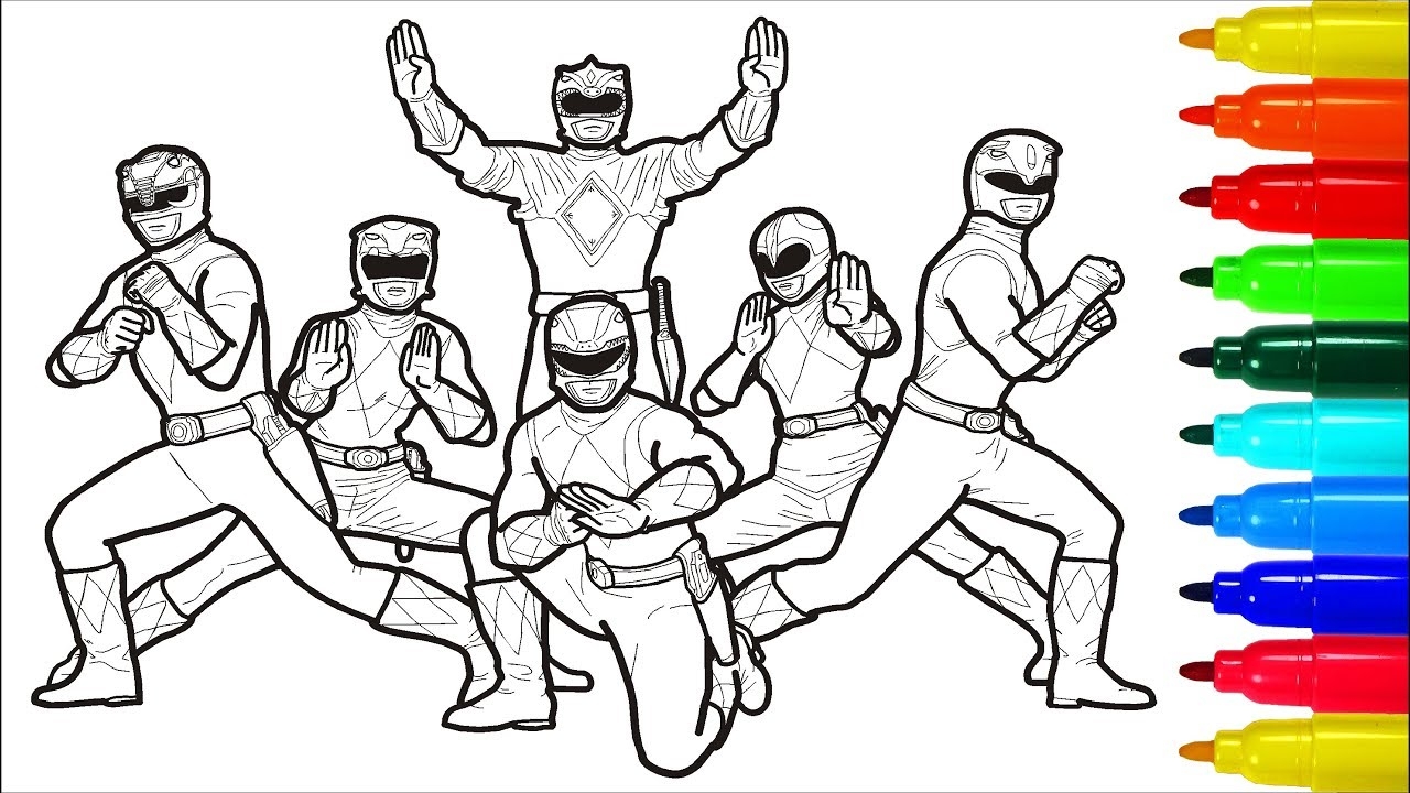 power ranger coloring pages