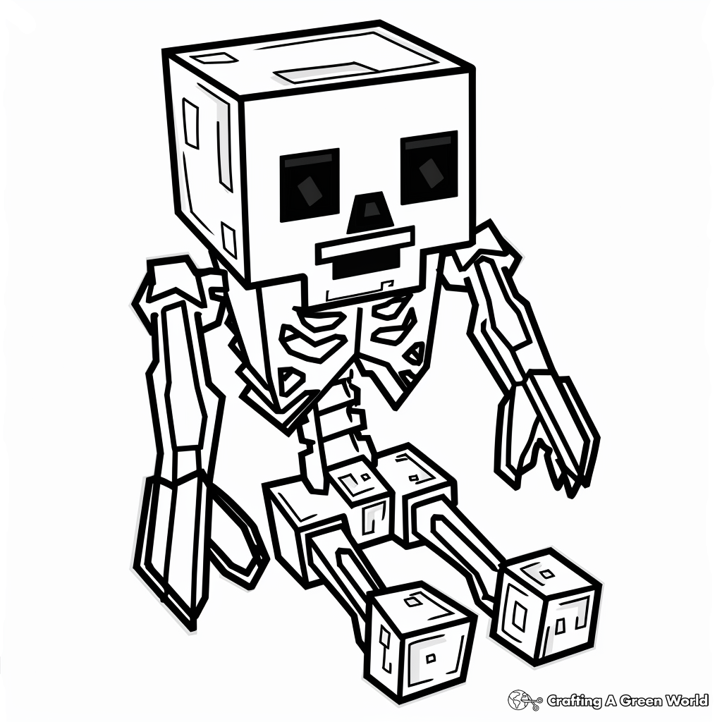 Minecraft Logo Coloring Pages Free Printable 