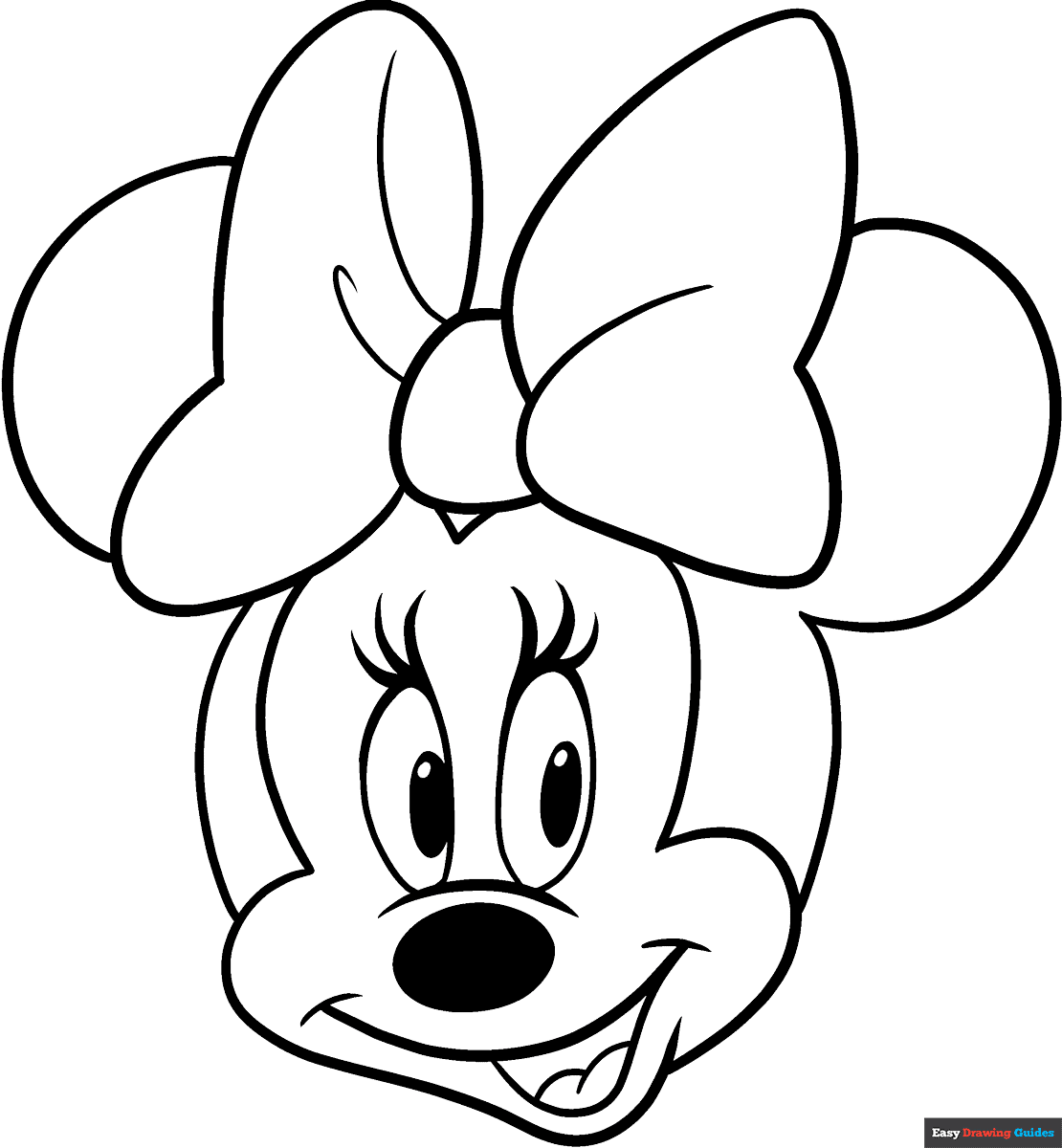 minnie mouse coloring page