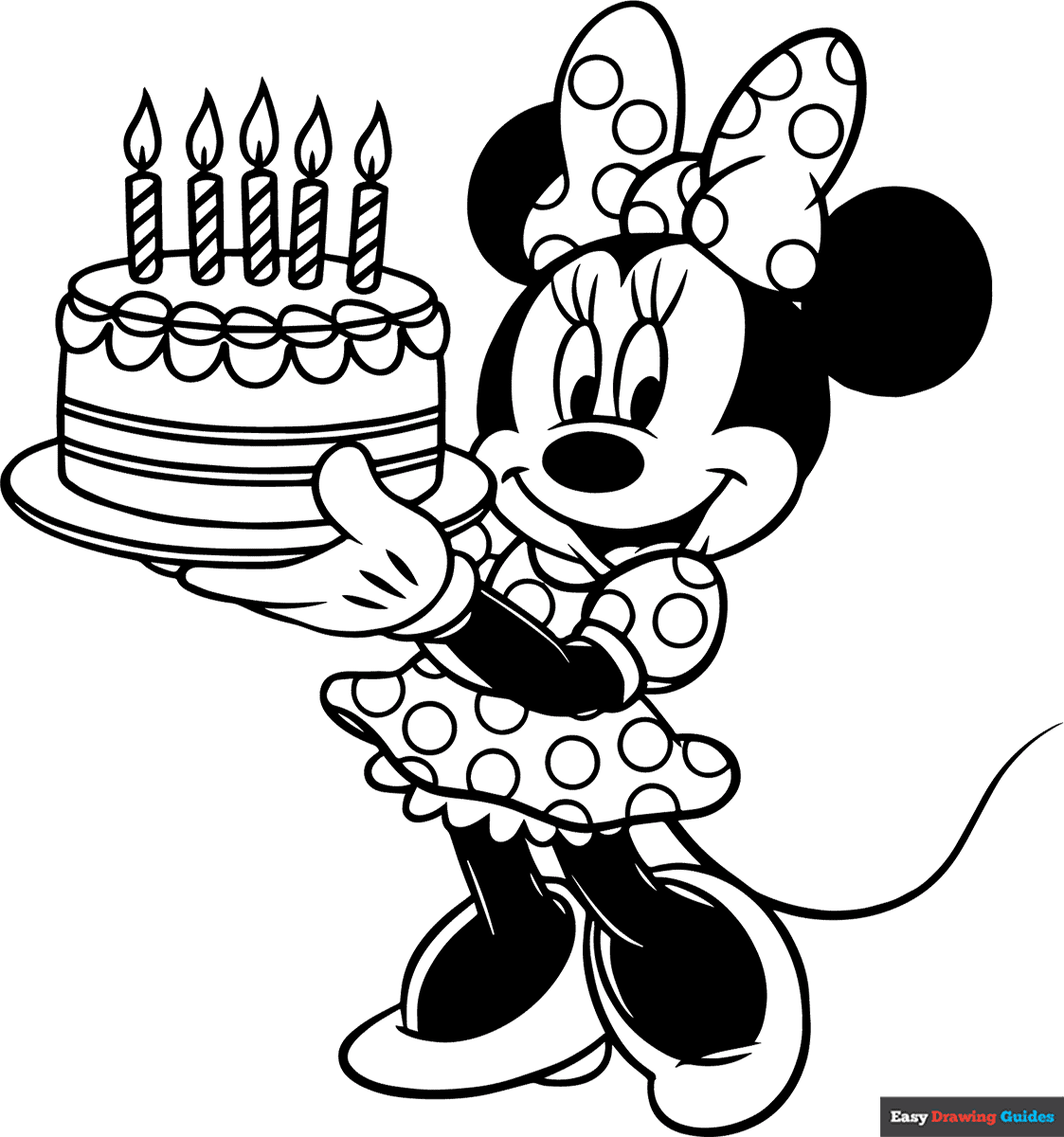 colouring pages minnie mouse