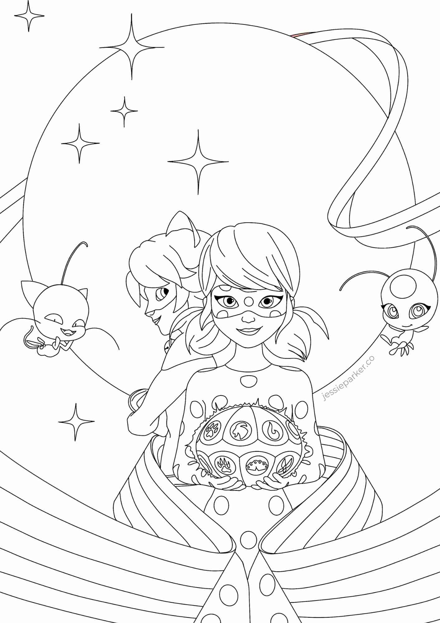Miraculous Ladybug 20 Kwami Colouring Pages And More Jessie Parker