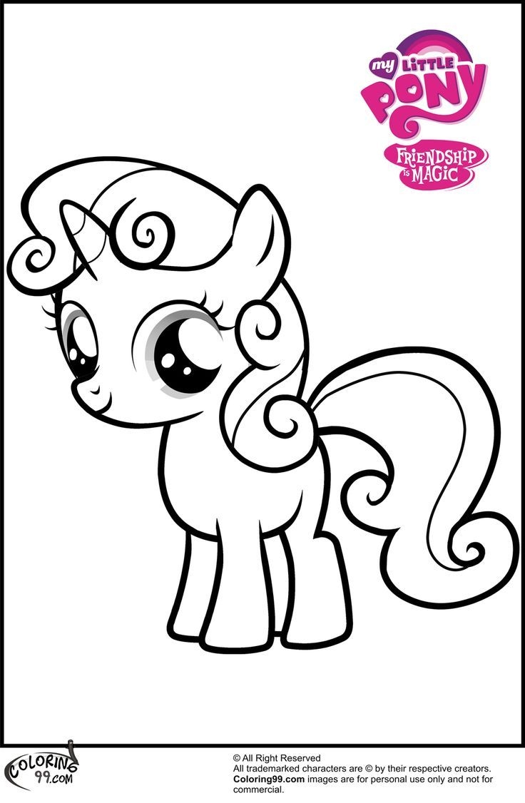 my little ponies coloring pages