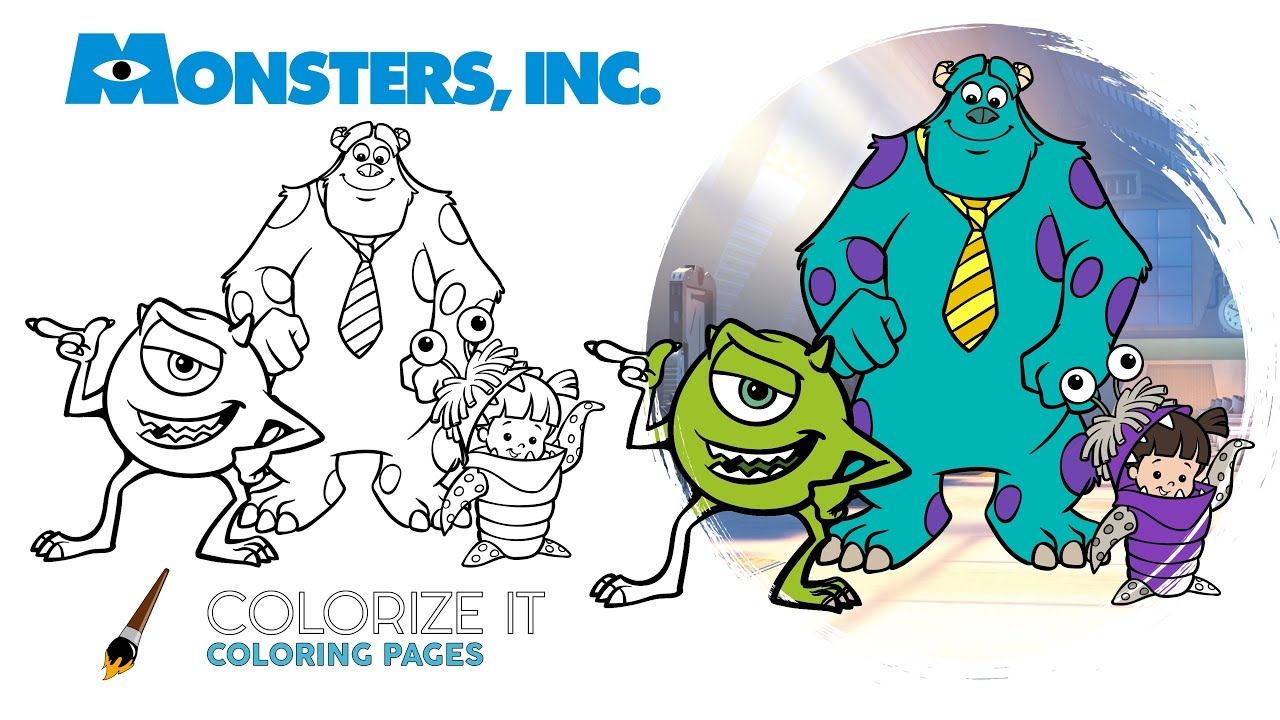 monsters inc coloring book