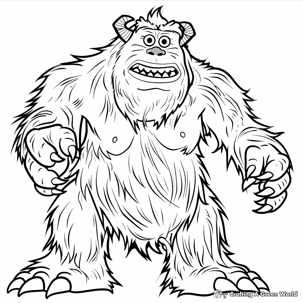 Monsters Inc Coloring Pages Free Printable 