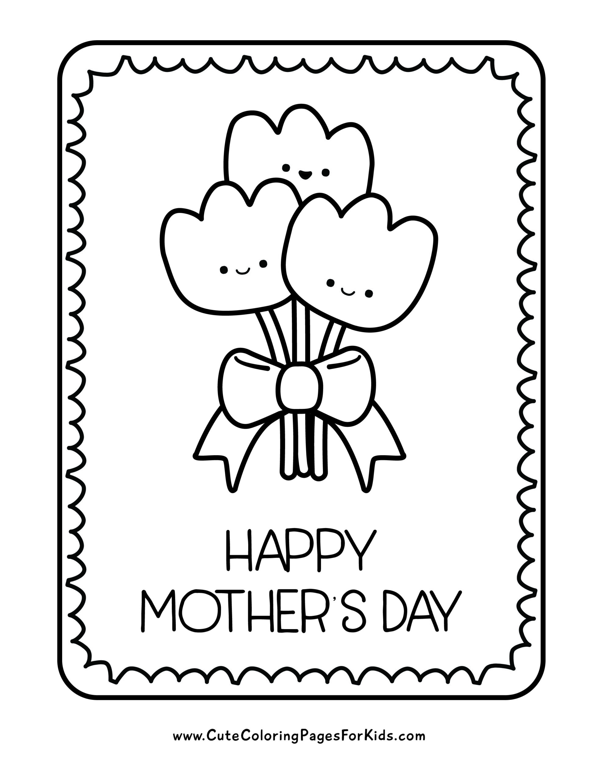 mothers day coloring page