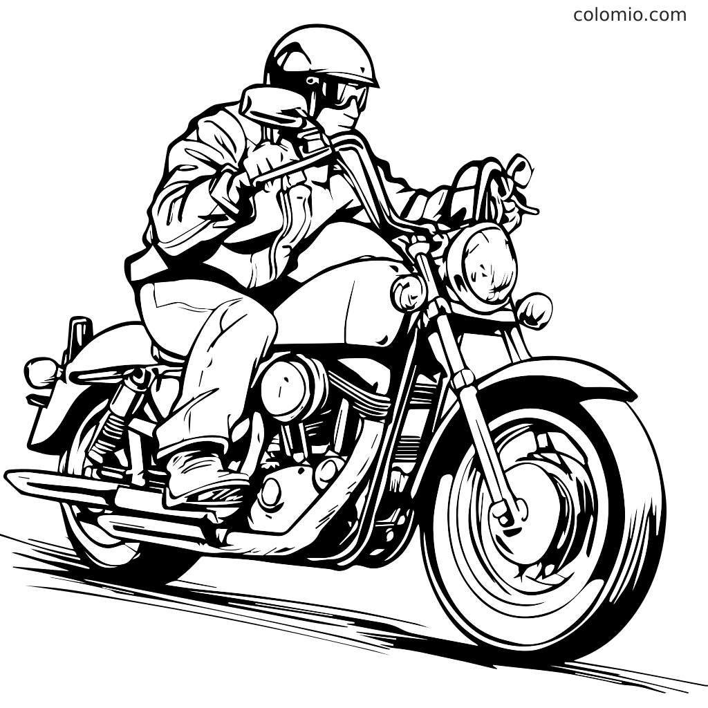 Motorcycles Coloring Pages Free Printable Motorcycle Coloring Sheets