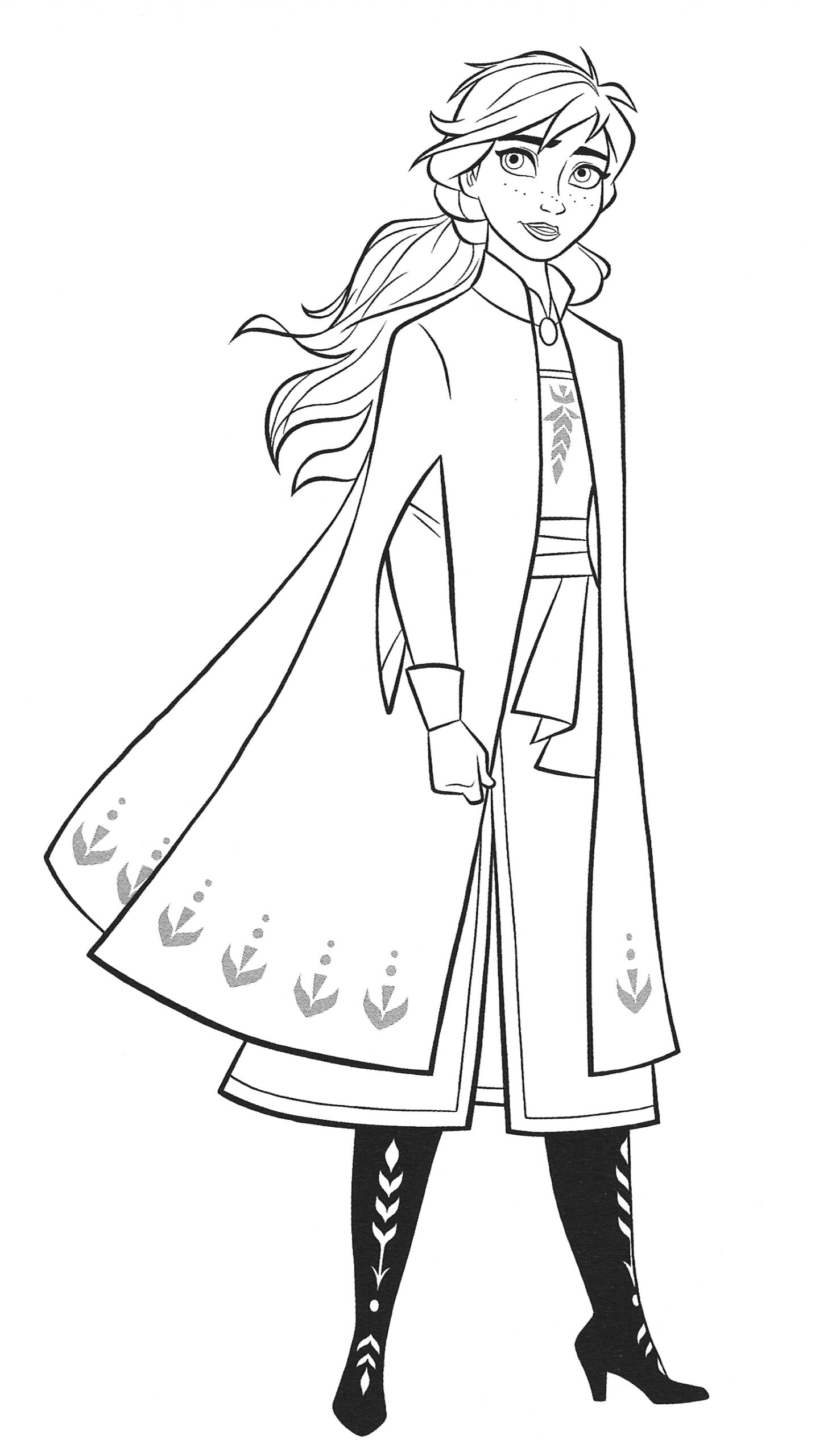 Anna Frozen Coloring Pages