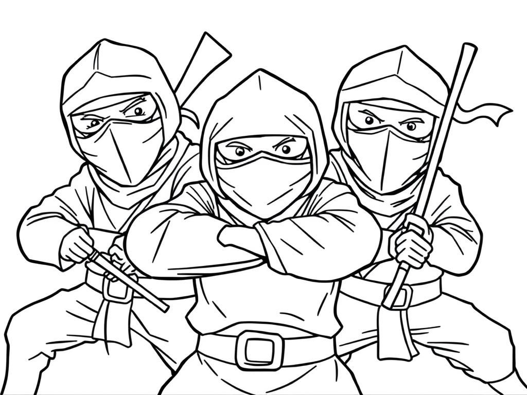 Ninja Coloring Page Master The Art Of Stealth Free Printable Coloring Page
