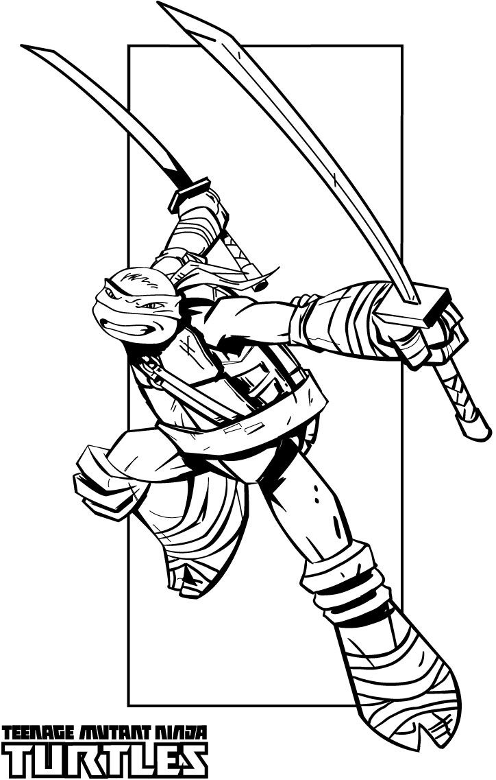 mutant ninja turtles coloring pages