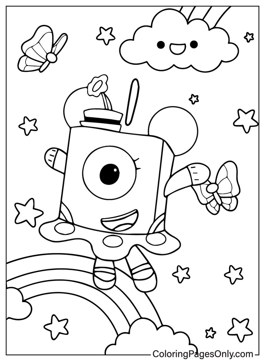 number block coloring pages